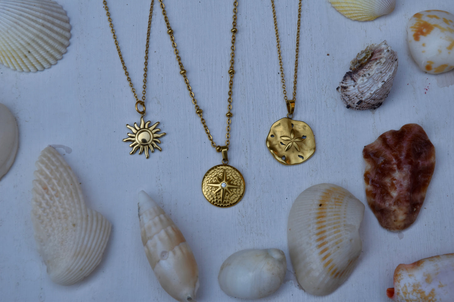 Seashell Carvings: Pendant Necklace