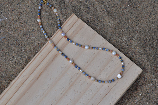 Shoreline Bliss: Beaded Necklace