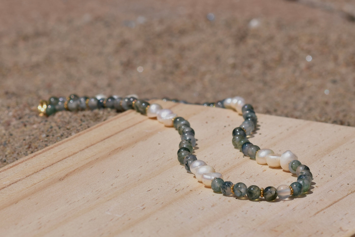 Lagoon Reflections: Beaded Necklace