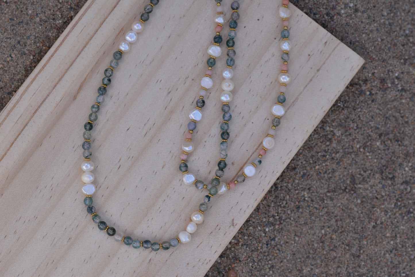 Sandy Dunes: Beaded Necklace