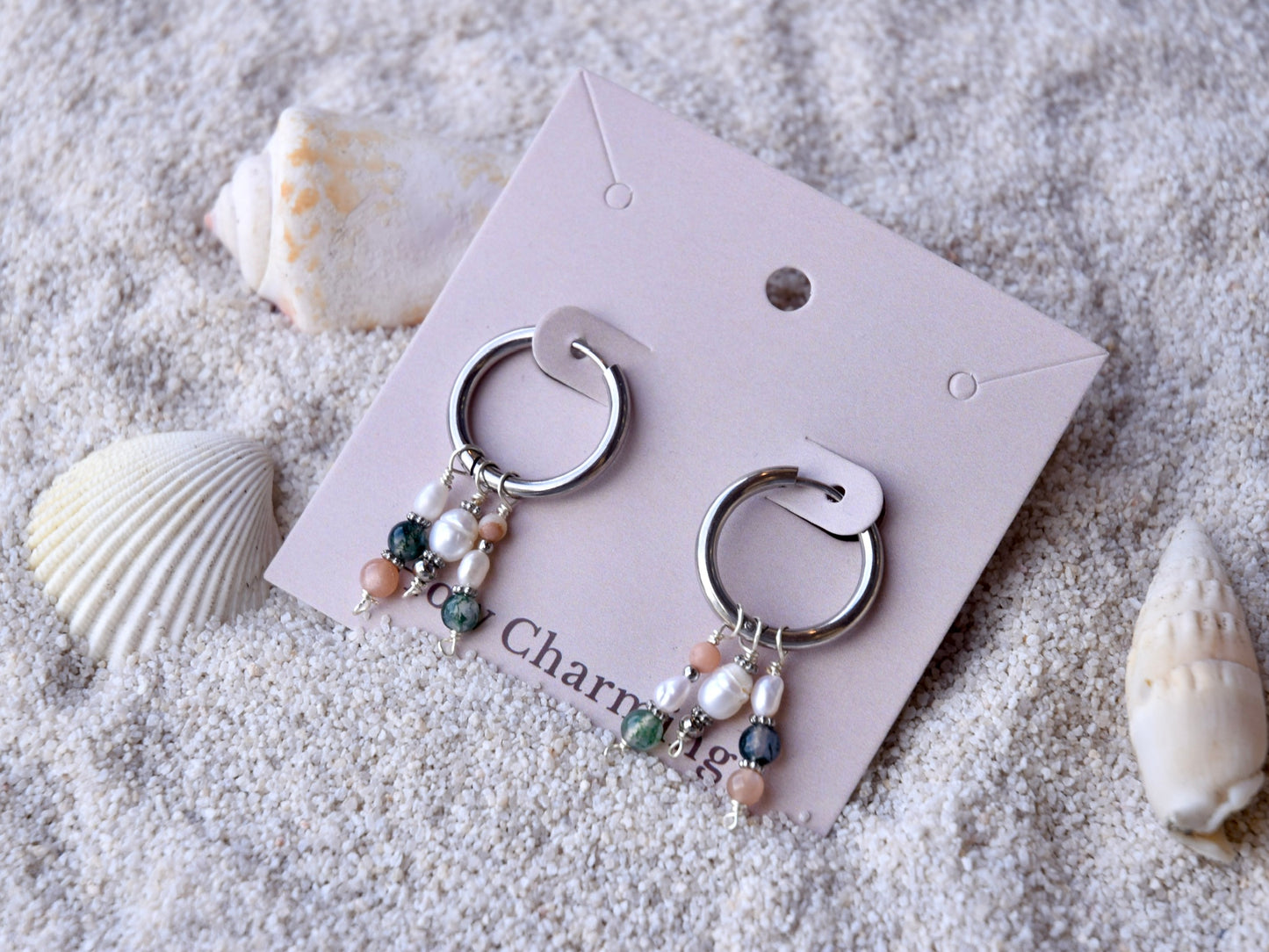 Coral Reef: Hoop Earrings