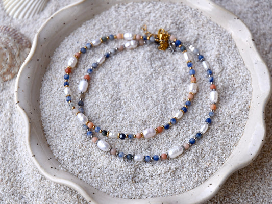 Shoreline Bliss: Beaded Anklet