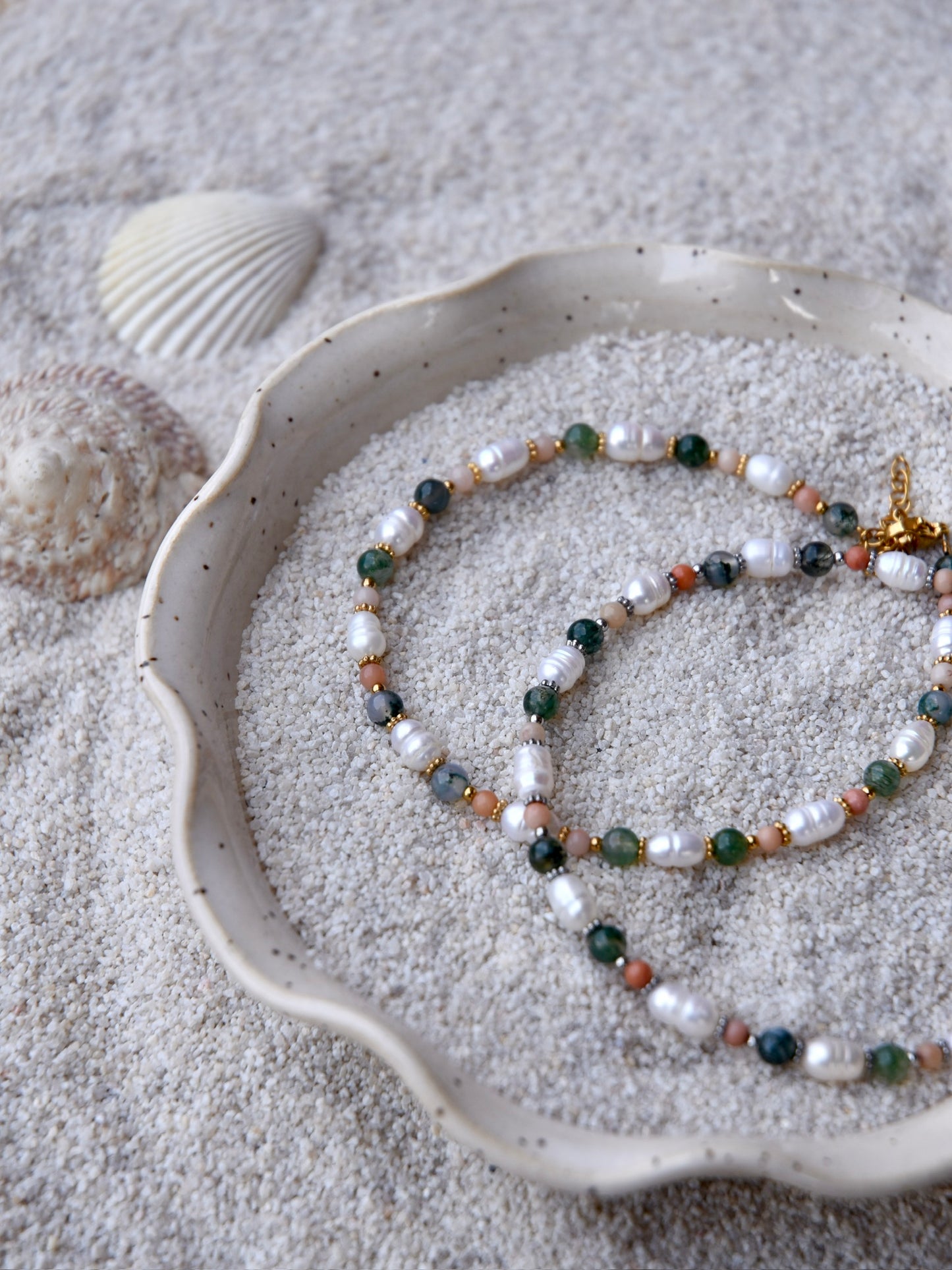 Sandy Dunes: Beaded Anklet