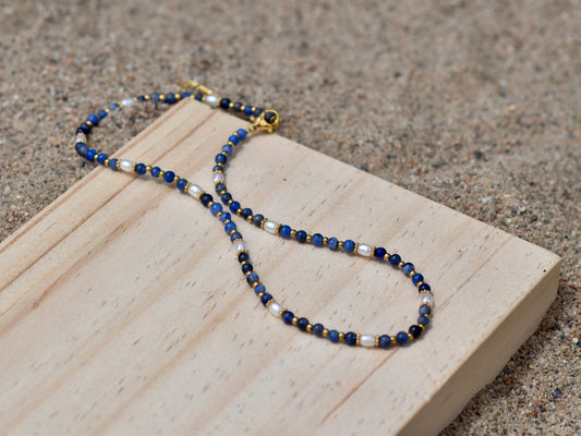 Midnight Tide: Beaded Necklace