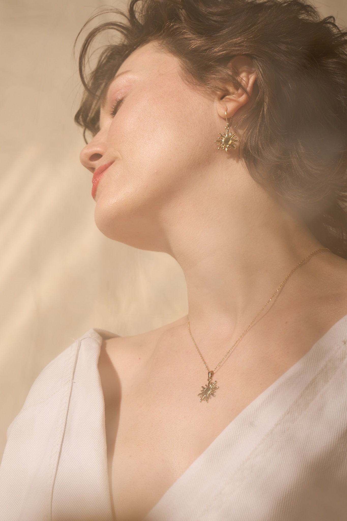 Solar Beam: Dangle Earrings