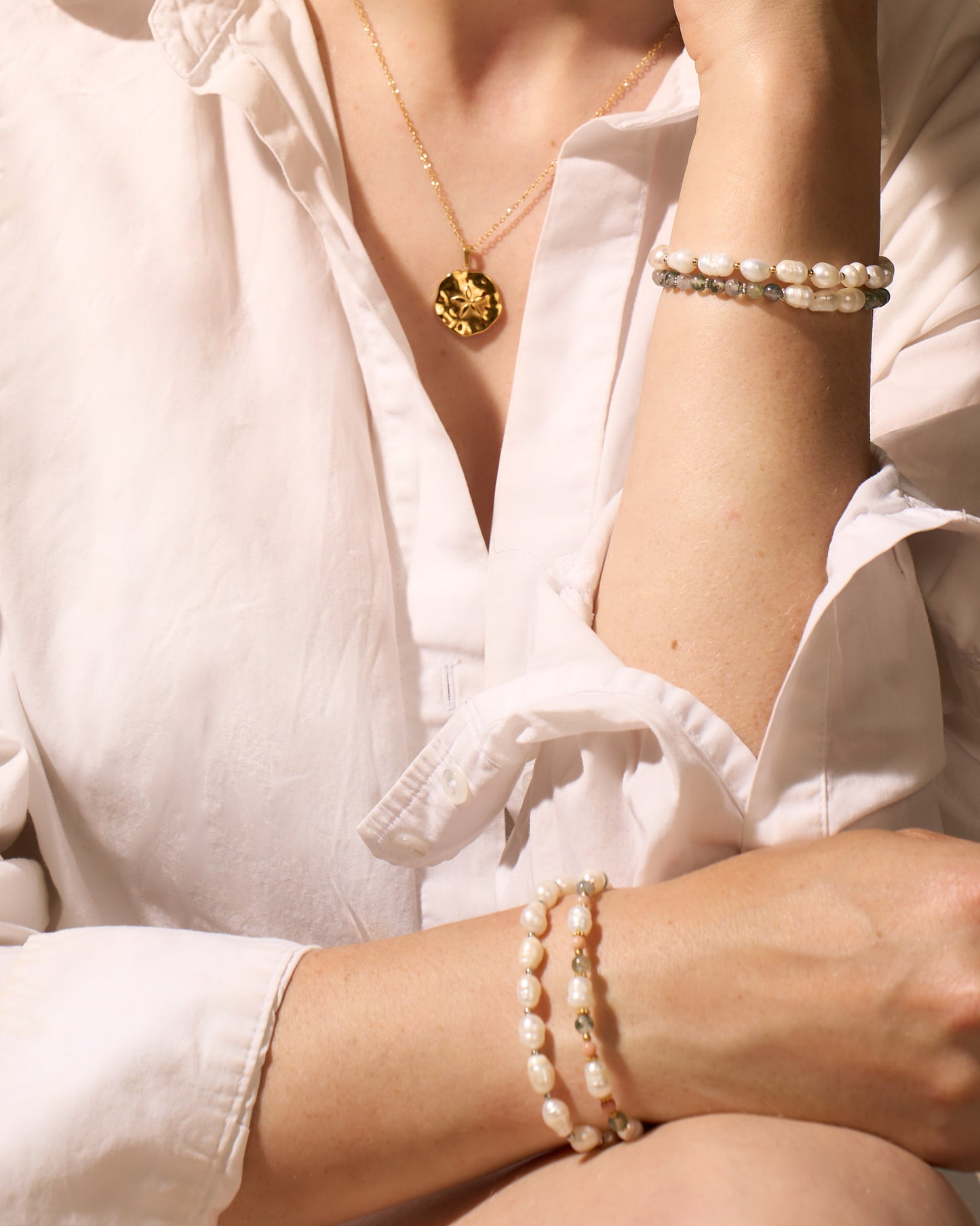 The Classic Pearl: Beaded Bracelet